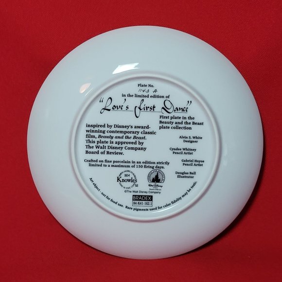 Decorative Plate Loves First Dance Disneys Beauty And The Beast Collector Plate - Picture 5 of 12